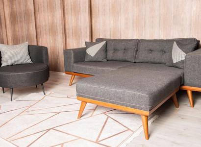 Graue Wohnzimmer Ecksofa Edle Couch Sitzgruppe Luxus Möbel Modern Sofas